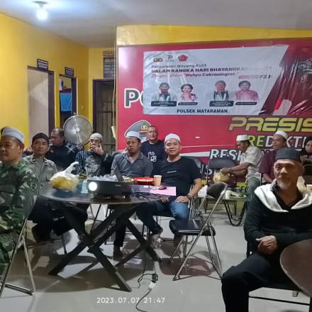 Pambakal Desa Surian dan Pambakal Se- Kecamatan Mataraman Mengikuti Acara Hari Bayangkara yang Ke 77